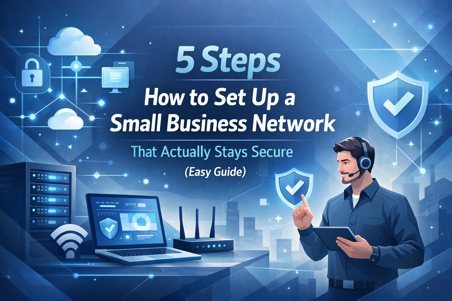 Featured image for “5 Steps How to Set Up a Small Business Network That Actually Stays Secure (Easy Guide)”