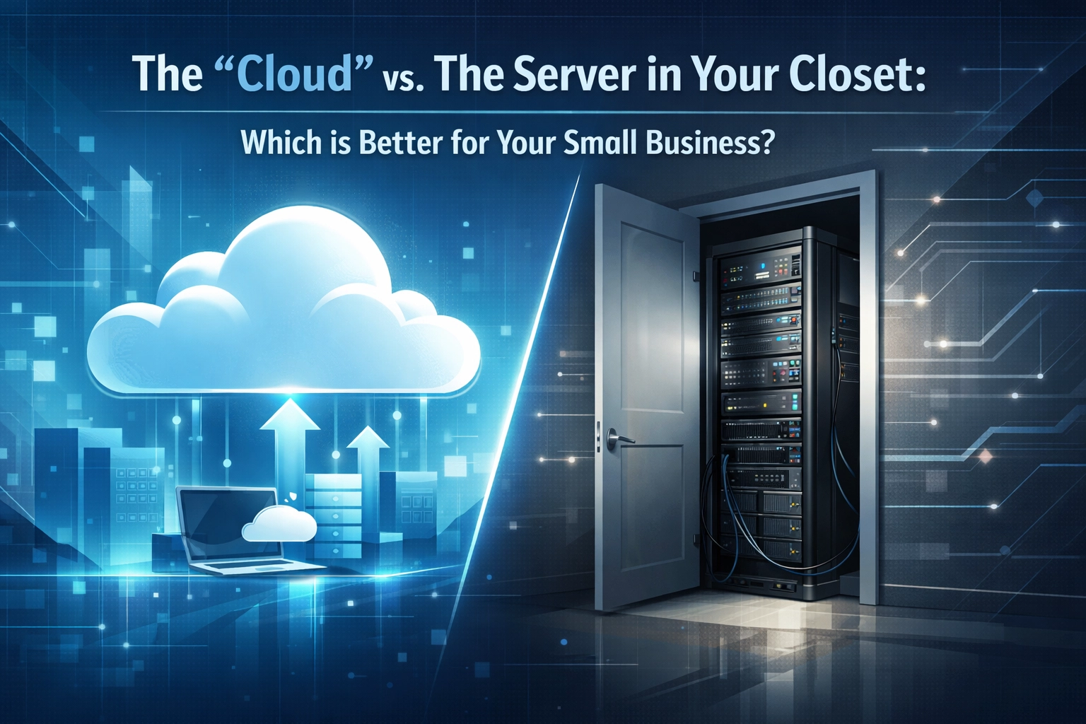 Featured image for “The “Cloud” vs. The Server in Your Closet: Which is Better for Your Small Business?”