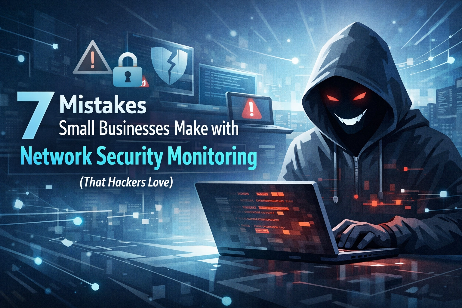 Featured image for “7 Mistakes Small Businesses Make with Network Security Monitoring (That Hackers Love)”