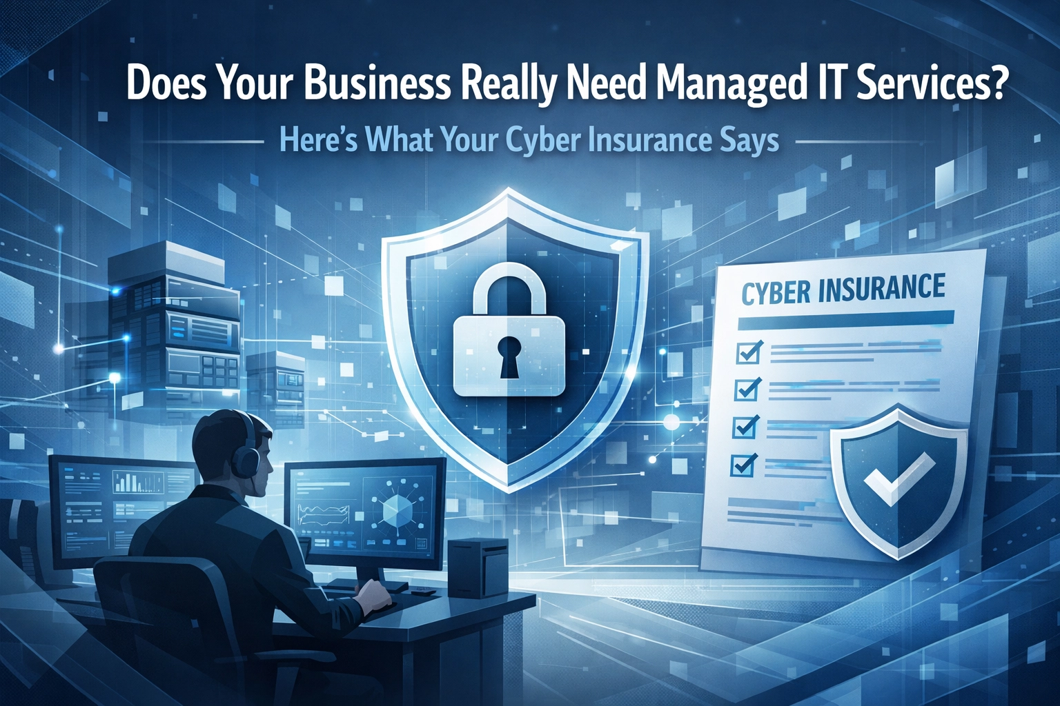 Featured image for “Does Your Business Really Need Managed IT Services? Here's What Your Cyber Insurance Says”