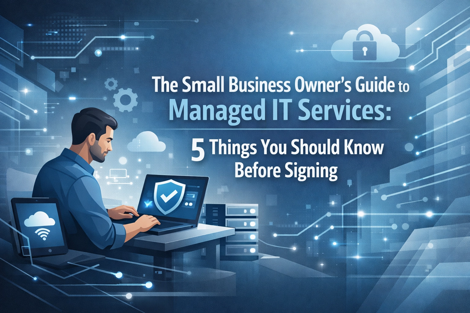 Featured image for “The Small Business Owner's Guide to Managed IT Services: 5 Things You Should Know Before Signing”