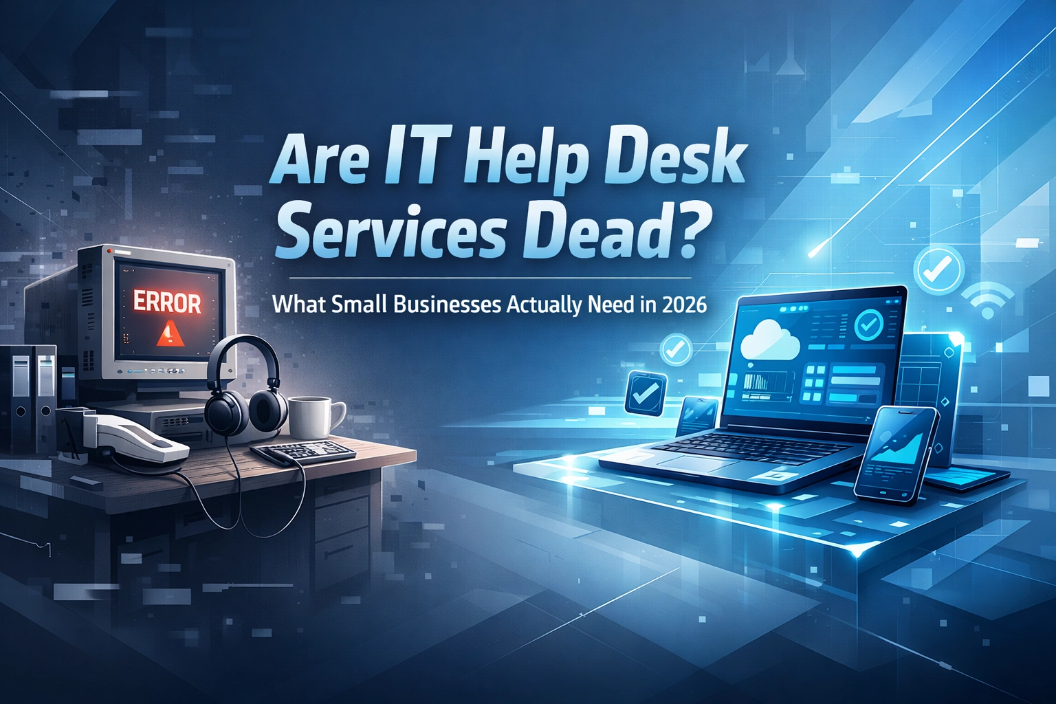 Featured image for “Are IT Help Desk Services Dead? What Small Businesses Actually Need in 2026”