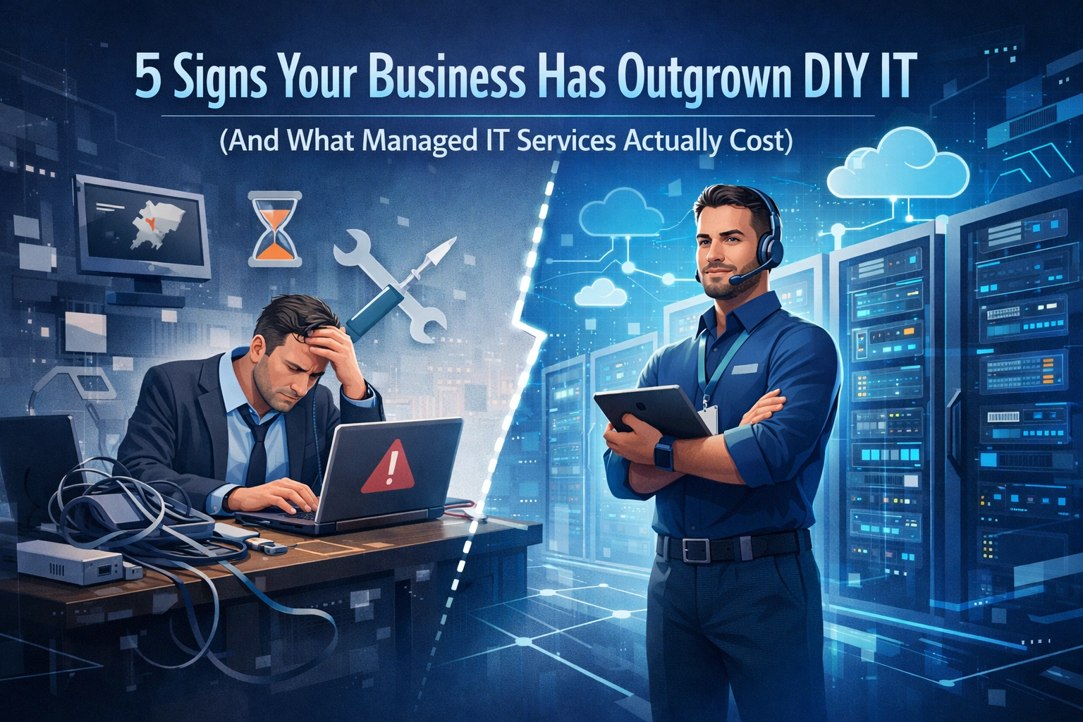 Featured image for “5 Signs Your Business Has Outgrown DIY IT (And What Managed IT Services Actually Cost)”