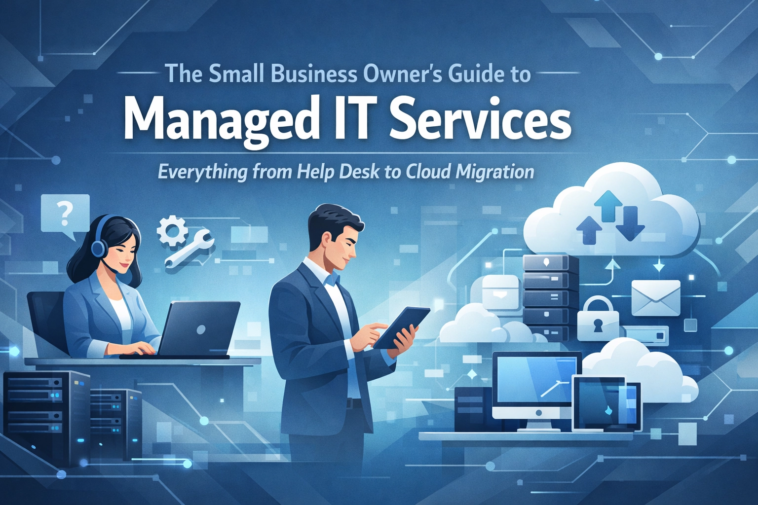 Featured image for “The Small Business Owner’s Guide to Managed IT Services: Everything from Help Desk to Cloud Migration”