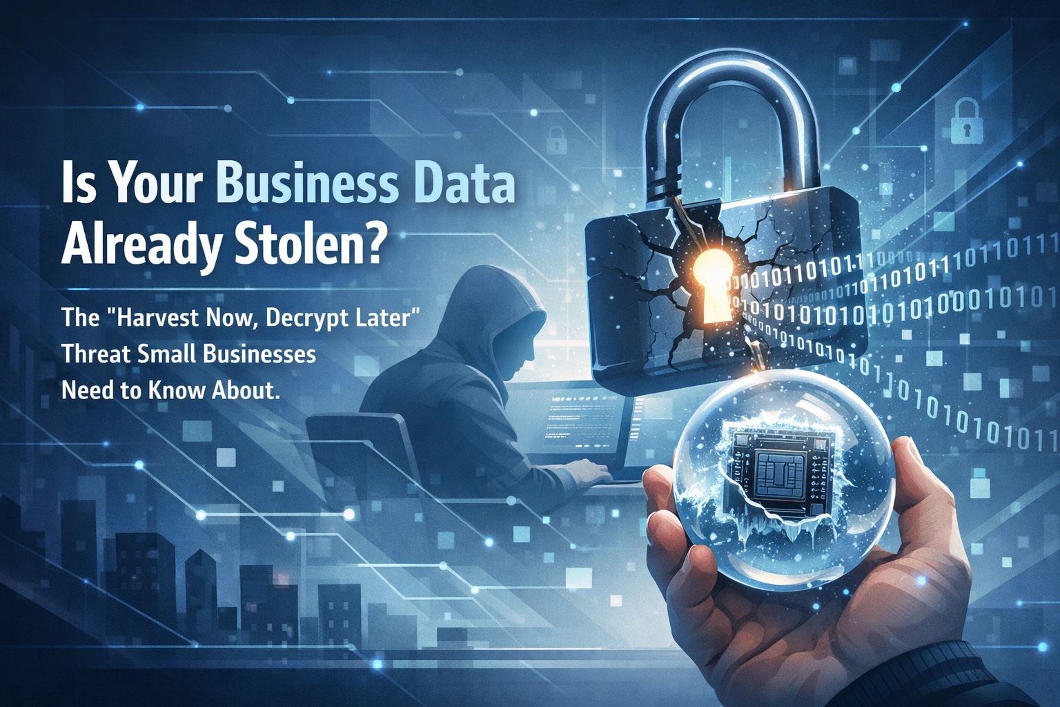 Featured image for “Is Your Business Data Already Stolen? The “Harvest Now, Decrypt Later” Threat Small Businesses Need to Know About”