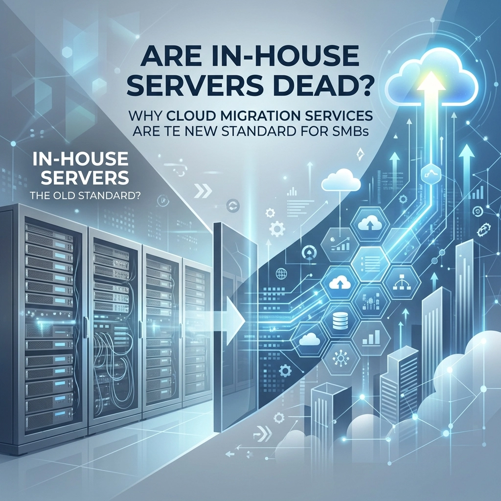 Featured image for “Are In-House Servers Dead? Why Cloud Migration Services Are The New Standard for SMBs”