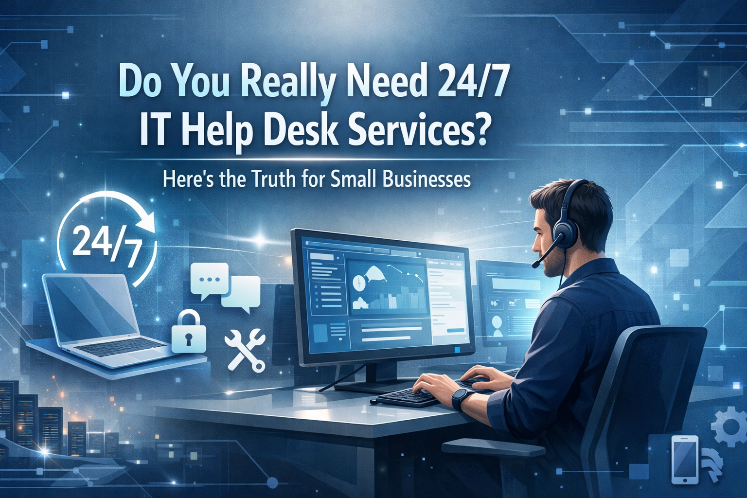 Featured image for “Do You Really Need 24/7 IT Help Desk Services? Here’s the Truth for Small Businesses”