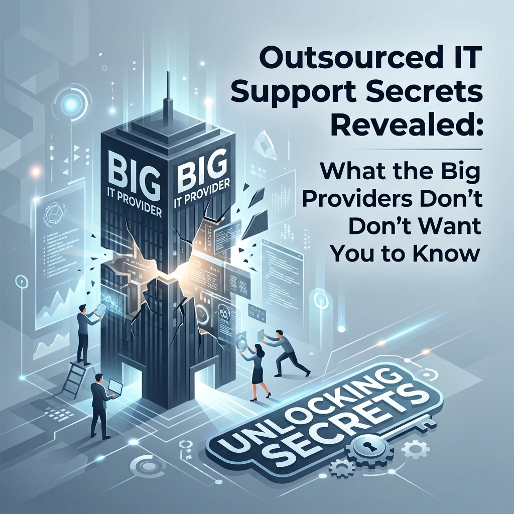 Featured image for “Outsourced IT Support Secrets Revealed: What the Big Providers Don’t Want You to Know”