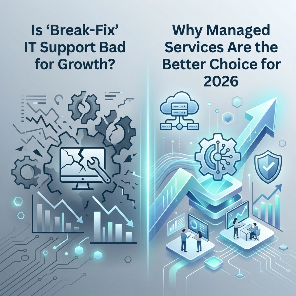Featured image for “Is ‘Break-Fix’ IT Support Bad for Growth? Why Managed Services Are the Better Choice for 2026”